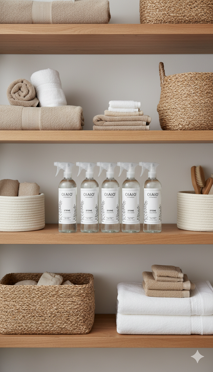 OIAIO Natural Stainless Steel Cleaner Spray 24oz - 100% Organic Premium Ingredients that Truly Perform