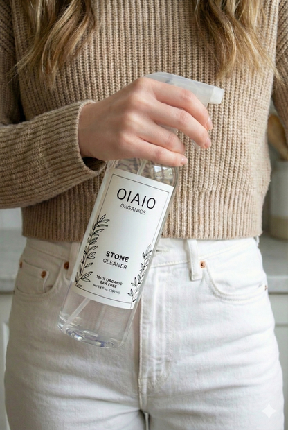 OIAIO Natural Stainless Steel Cleaner Spray 24oz - 100% Organic Premium Ingredients that Truly Perform