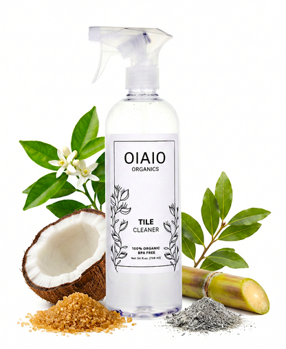 OIAIO Natural Tile Cleaner Spray 24oz - 100% Organic Premium Ingredients that Truly Perform